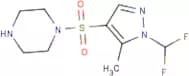 1-{[1-(Difluoromethyl)-5-methyl-1H-pyrazol-4-yl]sulfonyl}piperazine