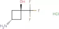 trans-3-Amino-1-(trifluoromethyl)cyclobutan-1-ol hydrochloride