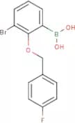3-Bromo-2-(4'-fluorobenzyloxy)phenylboronic acid