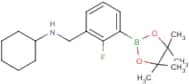 3-(N-Cyclohexylaminomethyl)-2-fluorophenylboronic acid, pinacol ester