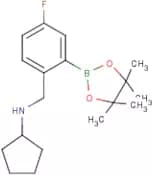 2-(Cyclopentylamino)methyl-5-fluorophenylboronic acid, pinacol ester