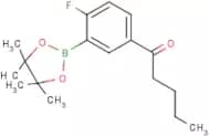 2-Fluoro-5-pentanoylphenylboronic acid, pinacol ester