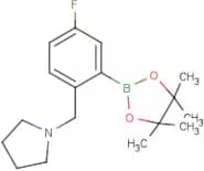 5-Fluoro-2-(pyrrolidinomethyl)phenylboronic acid, pinacol ester