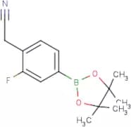 2-(2-Fluoro-4-(4,4,5,5-tetramethyl-1,3,2-dioxaborolan-2-yl)phenyl)acetonitrile