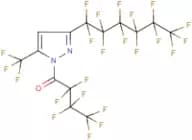 1-Heptafluorobutyryl-3(5)-(perfluoro-1-hexyl)-5(3)-(trifluoromethyl)pyrazole