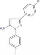 5-Amino-3-(4-bromophenyl)-1-(4-fluorophenyl)-1H-pyrazole