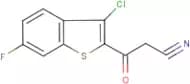 3-(3-Chloro-6-fluoro-1-benzothien-2-yl)-3-oxopropanenitrile