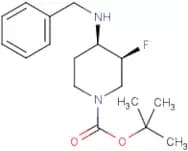tert-Butyl 3,4-cis-4-(benzylamino)-3-fluoropiperidine-1-carboxylate racemate