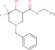 Ethyl 1-benzyl-5,5-difluoro-4-hydroxypiperidine-3-carboxylate