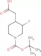 2-(1-(tert-Butoxycarbonyl)-3-fluoropiperidin-4-yl)acetic acid