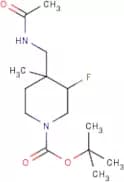 tert-Butyl 4-(acetamidomethyl)-3-fluoro-4-methylpiperidine-1-carboxylate
