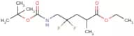 Ethyl 5-(tert-butoxycarbonylamino)-4,4-difluoro-2-methylpentanoate