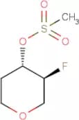 trans-3-Fluoro-tetrahydro-2H-pyran-4-yl methanesulfonate racemate