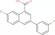 7-Chloro-3-(3-fluorophenyl)naphthalene-1-carboxylic acid