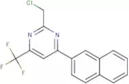 2-(Chloromethyl)-4-(trifluoromethyl)-6-(naphthalen-3-yl)pyrimidine