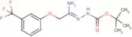 N'-[1-Amino-2-(3-(trifluoromethyl)phenoxy)ethylidene]hydrazinecarboxylic acid tert-butyl ester