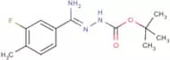 N'-[1-Amino-1-(3-fluoro-4-methylphenyl)methylidene]hydrazinecarboxylic acid tert-butyl ester