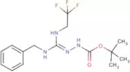 N'-[1-Benzylamino-1-(2,2,2-trifluoroethylamino)methylidene]hydrazinecarboxylic acid tert-butyl est…