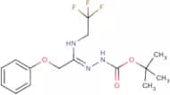 N'-[2-Phenoxy-1-(2,2,2-trifluoroethylamino)ethylidene]hydrazinecarboxylic acid tert-butyl ester