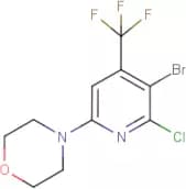 4'-(5-Bromo-6-chloro-4-(trifluoromethyl)pyridin-2-yl)morpholine