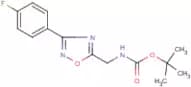 5-(tert-Butyloxycarbonyamino)methyl-3-(4-fluorophenyl)-[1,2,4]oxadiazole