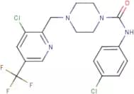 4-(3-Chloro-5-trifluoromethyl-pyridin-2-ylmethyl)-piperazine-1-carboxylic acid (4-chloro-phenyl)-a…