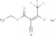 Sodium (E)-1-cyano-1-ethoxycarbonyl-3,3,3-trifluoro-propen-2-olate