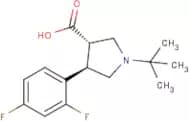 (3S,4R)-1-tert-Butyl-4-(2,4-difluorophenyl)pyrrolidine-3-carboxylic acid