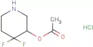 4,4-Difluoropiperidin-3-yl acetate hydrochloride