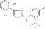2-[4-Bromo-2-(trifluoromethyl)phenyl]amino-4-(2-hydroxyphenyl)-1,3-thiazole hydrobromide