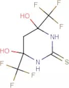 4,6-Bis(hydroxy)-4.6-bis(trifluoromethyl)tetrahydropyrimidine-2-thione