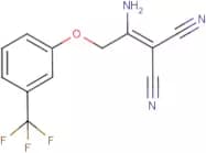 2-{1-Amino-2-[3-(trifluoromethyl)phenoxy]ethylidene}malononitrile