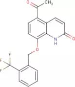 5-Acetyl-8-{[2-(trifluoromethyl)benzyl]oxy}quinolin-2(1H)-one