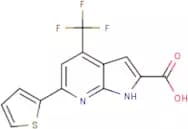 6-(Thien-2-yl)-4-(trifluoromethyl)-7-azaindole-2-carboxylic acid