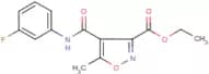 Ethyl 4-[(3-fluoroanilino)carbonyl]-5-methylisoxazole-3-carboxylate