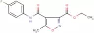 Ethyl 4-[(4-fluoroanilino)carbonyl]-5-methylisoxazole-3-carboxylate