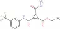 Ethyl 2-(hydrazinocarbonyl)-3-([3-(trifluoromethyl)anilino]carbonyl)cyclopropanecarboxylate