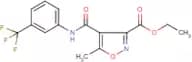 Ethyl 5-methyl-4-{[3-(trifluoromethyl)anilino]carbonyl}isoxazole-3-carboxylate
