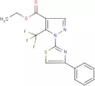 Ethyl 1-(4-phenylthiazol-2-yl)-5-(trifluoromethyl)-1H-pyrazole-4-carboxylate