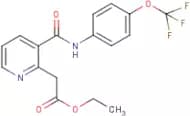 Ethyl 2-(3-{[4-(trifluoromethoxy)anilino]carbonyl}pyridin-2-yl)acetate