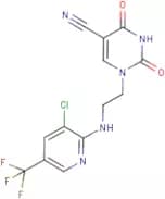 1-[2-[3-Chloro-5-(trifluoromethyl)pyridin-2-ylamino]ethyl]-5-cyano-1,2,3,4-tetrahydropyrimidine-2,…