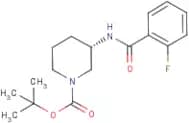 (3S)-3-[(2-Fluorobenzoyl)amino]piperidine, N1-BOC protected