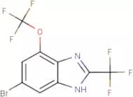 6-Bromo-4-(trifluoromethoxy)-2-(trifluoromethyl)-1H-benzimidazole