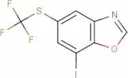 7-Iodo-5-[(trifluoromethyl)thio]-1,3-benzoxazole