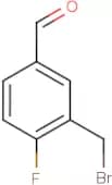 3-(Bromomethyl)-4-fluorobenzaldehyde