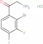 2-Bromo-3-fluoro-4-iodophenacylamine hydrochloride