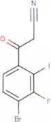 4-Bromo-3-fluoro-2-iodobenzoylacetonitrile