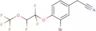 3-Bromo-4-[1,1,2-trifluoro-2-(trifluoromethoxy)ethoxy]phenylacetonitrile