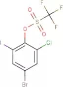 4-Bromo-2-chloro-6-iodophenyl trifluoromethanesulphonate