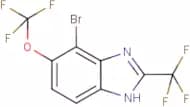 4-Bromo-5-(trifluoromethoxy)-2-(trifluoromethyl)-1H-benzimidazole
